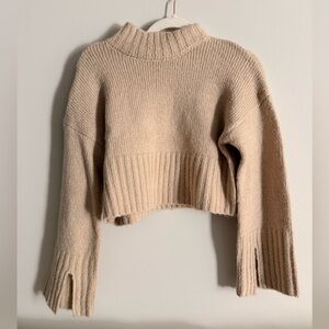 Vestique Tan Cowl Neck Sweater